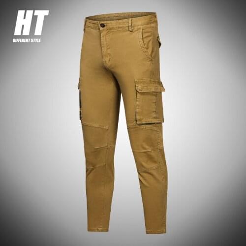 Cargo Pants Men 2021 Mens Multi-Pocket Casual Pants Men Fashion Military Tactical Trousers Male Slim Joggers Hip Hop Streetwear