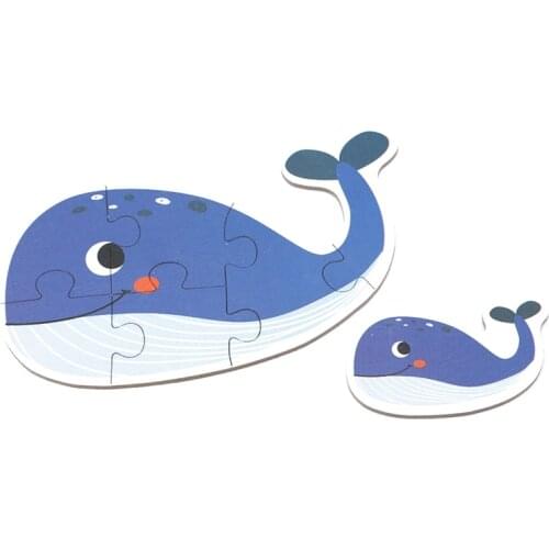 Baby Animal Puzzle Hot Kids Baby Wooden Wood Animal Cognition Puzzle Fruit Learning Educational Toy Girl Boy