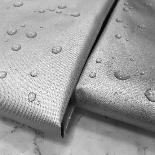 100cm*170cm Wide 210D Double-Sided Silver Full Shade Waterproof Sunscreen Oxford Cloth Curtain Cloth Tent Car Clothing Fabric