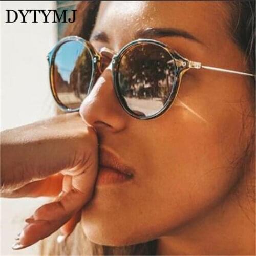 DYTYMJ Retro Round Sunglasses Women Brand Designer Sun Glasses for Men/Women Vintage Men Sunglasses Luxury Mirror Oculos De Sol