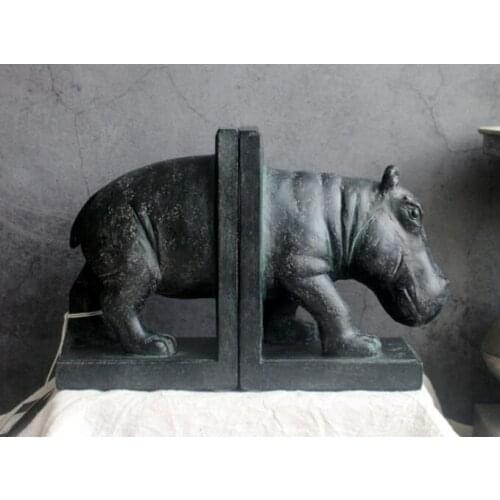 French American vintage do old hippo animal ornaments for book file Wings and dream of a pig home style vintage