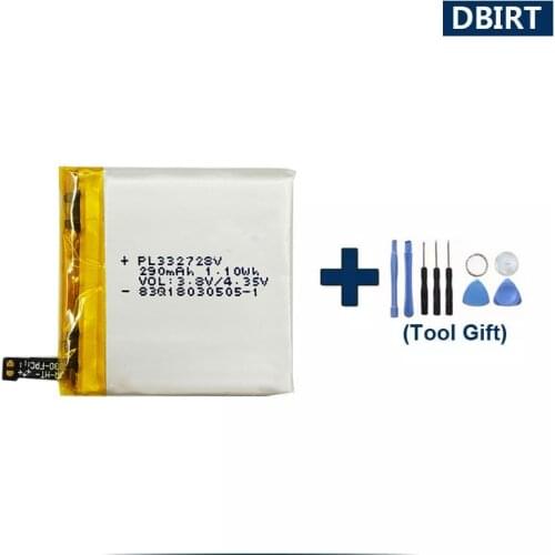 Tools Gift + Original PL332728V 332728 290mAh Battery For Huami AMAZFIT Stratos II 2 Smart Sport Watch Accumulator AKKU