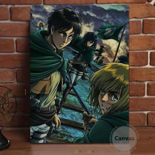 Canvas Anime Levi Attack on Titan Pictures Home Manga Decoration Paintings Poster HD Prints Wall Art Modular Living Room