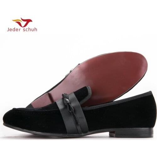 Men Loafers Velvet MenS Car Line Slippers Wedding And Banquet Shoes Men Flats Size Us6-15