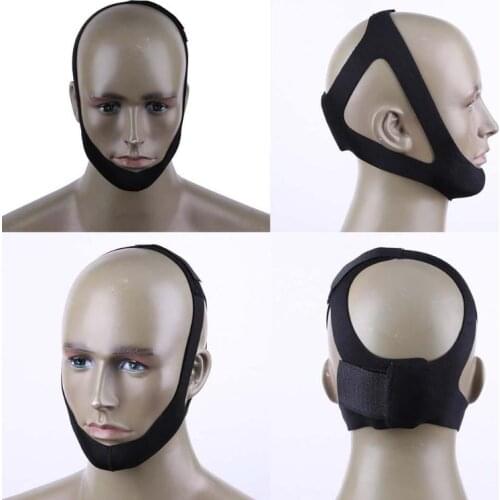 1pc Sleep Mask Anti-snore Headband Stop Snoring Snore Stopper Chin Jaw Snoring Resistance For Woman Man Sleeping Tools