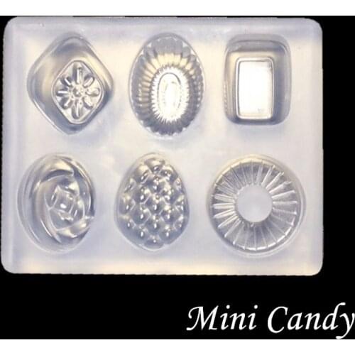 Mini Candy Pendant DIY Keychain Earrings Mold Resin Casing DIY Pendant Necklace Bracelet Jewelry Making Tools