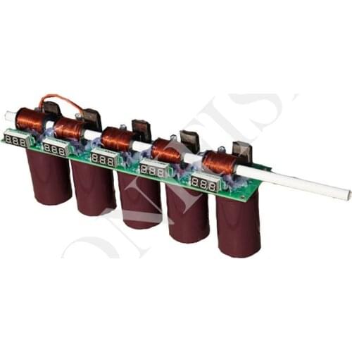 New generation, multi-level electromagnetic gun, DIY or finished, 5-7 level coil gun dual indicator meter, teaching model