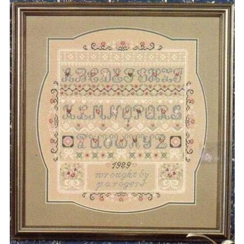 Embroidery Cross Stitch Kit Patterns 11CT 14CT Needlework DIY DMC Counted Cross Stitch Kits Heart-shaped lace letter pattern