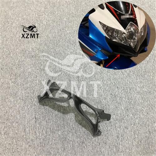 Motorbike Front Upper Nose Injection Fairings For Suzuki GSXR600 GSXR750 GSXR 600 750 K8 2008 2009 2010 Carbon Fiber Paint