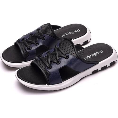 Sandals And Slippers Sports Slippers Men Summer Fashion Wild Cross-belt Fat-bottomed Platform Trendy Sandals