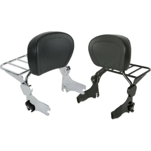 Motorcycle Backrest Sissy Bar Luggage Rack For Harley Road King FLHT FLHX Electra Glide Street Glide Road Glide 1997-2008