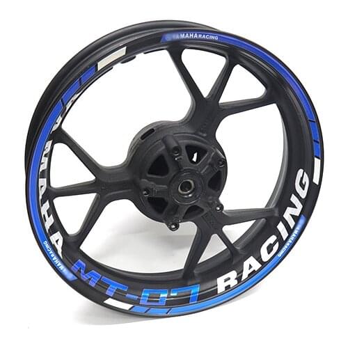 Motorcycle wheel decals Reflective stickers rim stripes For YAMAHA TRACER 700 MT07