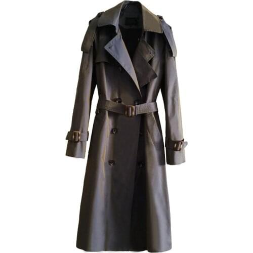 Classic Overlength Mens Trench Luxury Spring Autumn Double Breasted Chameleon Male Coats Size 6xl Fashion Casual Man Jackets