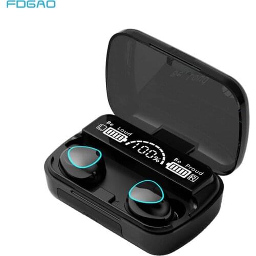 TWS for Bluetooth 5.1 Earphone Touch Control Wireless Headphons Sports Waterproof Earbuds Headset with LED Display Charging Box