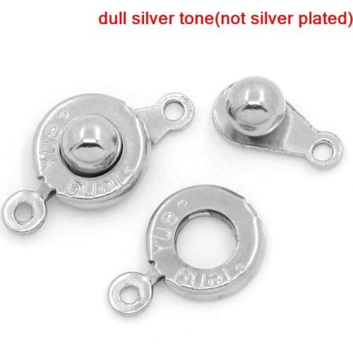 Lovely Trailer Hitch Clasps Silver Color(13.5x9.5mm 11x5.5mm) 18x9.5mm,50PCs (B25381)