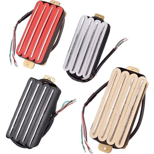 1 Pcs Hot Rail 2-Dual Blade Electric Guitar Humbucker Pickups 4 Wire pickup 4color guitar parts accessories can be choose