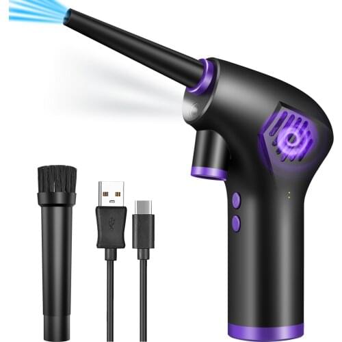45000RPM Cordless Air Duster Keyboard Cleaner 6000/15000mAh Electric Compressed Dust Blower for Home Car Computer Dust Cleaning