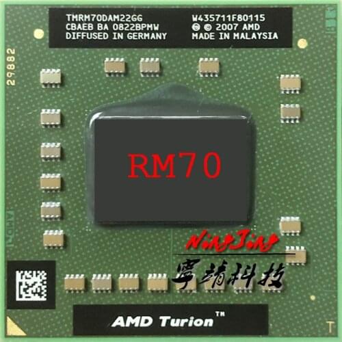AMD Turion 64 X2 Mobile technology RM-70 RM 70 RM70 2.0 GHz Dual-Core Dual-Thread CPU Processor TMRM70DAM22GG Socket S1