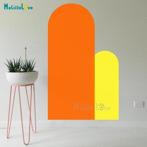 Arch Baby Room Nursery Decal Custom Color Nordic Style Ventage Home Decoration Removable Vinyl Wall Sticker BD757