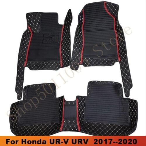 For Honda UR-V URV UR V 2017 2018 2019 2020 Car Floor Mats Auto Interiors Carpets Waterproof Decoration Foot Pads Covers Rugs