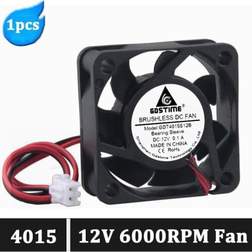 Gdstime 4015 40mm 12V PC CPU Cooler Fan DC Brushless Radiator 40x40x15mm 2Pin Cooling Fans Heat sink