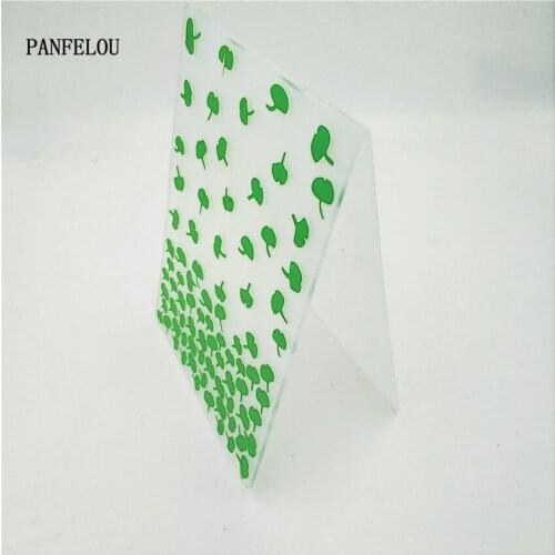 HOT plastic Green leaf craft card making paper card album wedding decoration clip Embossing folders