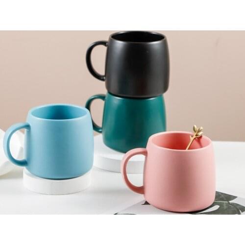500ml Coffee Mugs Creative Ceramic Nordic Style Coffee Cup For Household Milk Cocoa Breakfast Mugs Office Drinkware