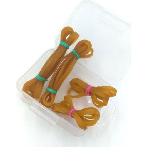 20pcs Strong Stretch Rubber Band Ring Resistance Corrosion High Temperature for Lab Kitchen Moving Supply with Free Storage Box