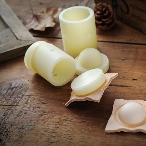 Junetree Leather Bell Shaped Mold 20-35mm Leather Handcraft Tool Shaped Mould Leather Craft Sewing Tools