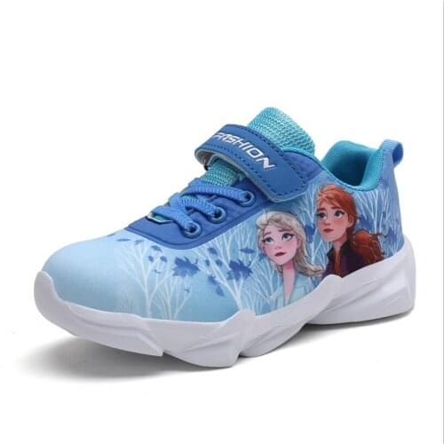 Hot Spring New Children Shoes Girls Sneakers Frozen Princess Kids Shoes Fashion Casual Sport Running Leather Shoes for girls