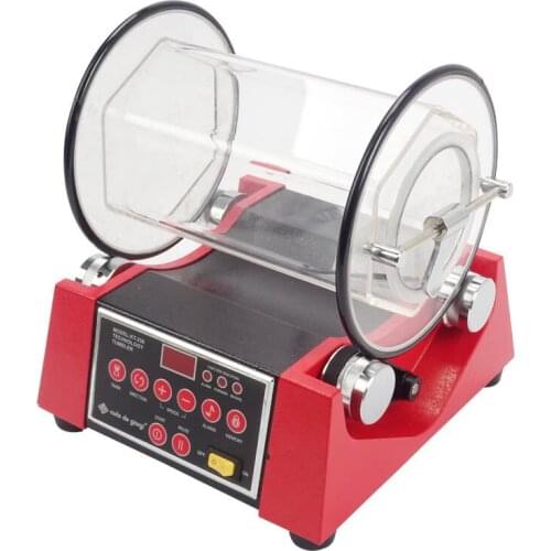 Kt250 Jewelry Diamond Lapidary polisher jewelry Rotary Tumbler Variable Speed Time Tumbling 0-60 minutes,digital rotary tumbler