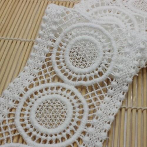 1.5 meter 7 cm Off White Cotton Lace Trims Ribbon for Dress Garment Home Textiles DIY Crafts Trimming Sewing Accessories