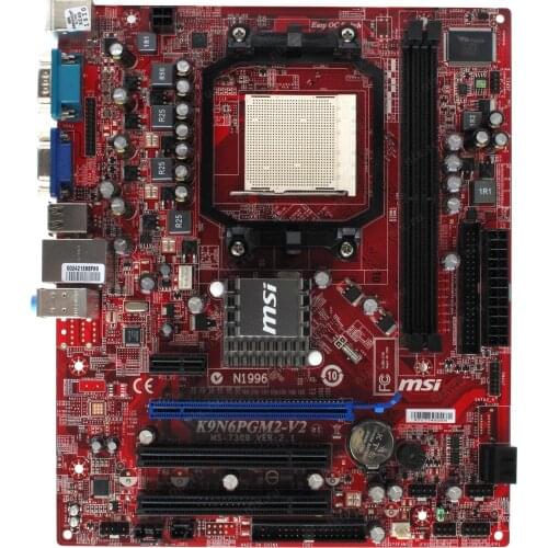 For MSI K9N6PGM2-V2 Motherboard MCP61P Socket AM2+ DDR2 8GB ATX SATAII USB2.0 Used Desktop Mainboard