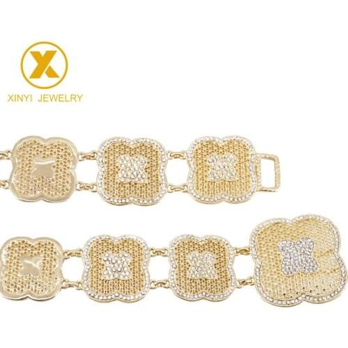 Morocco Fashion Bridal Flower Gold Waist Chains Women Molding Structure Belly Chains Adjustable Length Belt Body Jewelry