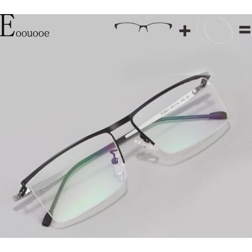 Men Prescription Glasses Frame Men optician Brand Design Anti blue Ray Photochromism Myopia Glasses
