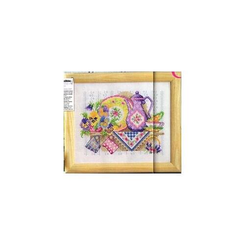 MT Cross stitch kit cross169-8 restaurant [kitchen tea set] restaurant precision printing cloth