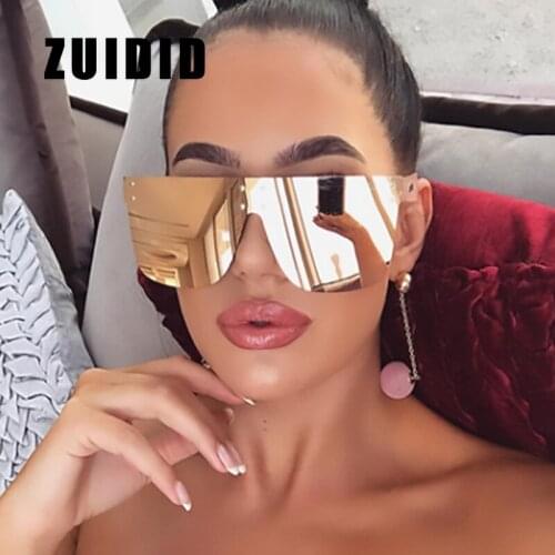 2021 New Vintage Big Frame Sunglasses Women Brand Designer Fashion Square Sun Glasses Female UV400 Shades Lentes De Sol Mujer
