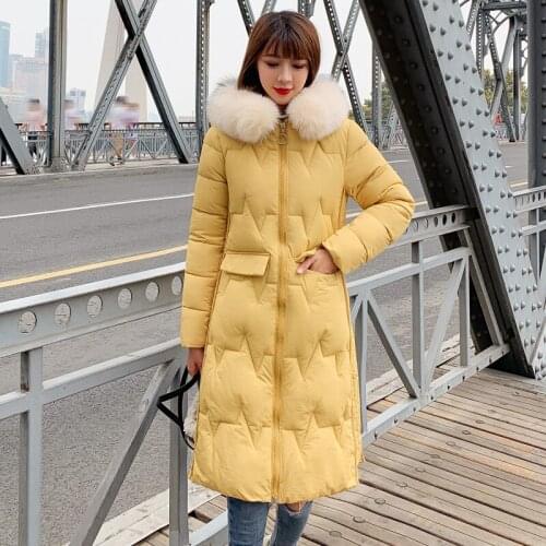 New Arrival Fashion Womens Winter Jacket 2019 High Quality Ladies Coat Long Parka Hooded With Fur Warm Outwear Parkas Womens