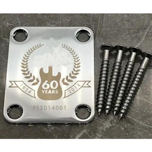 New Chrome Guitar Neck plates custom shop 60s