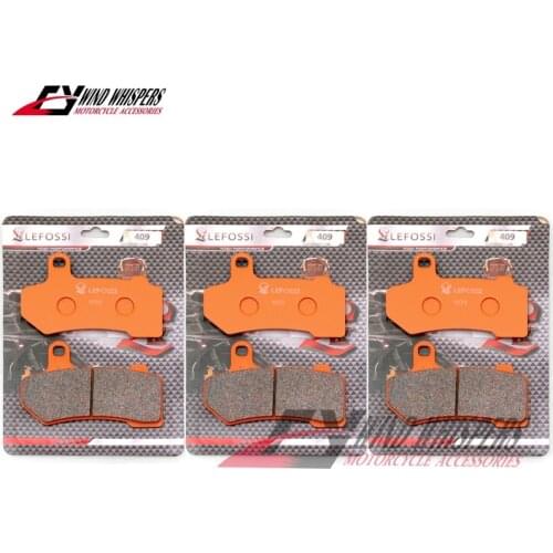 Dutch rock cotton Front Rear Brake Pads For Harley Touring Road King Electra Street Glide FLHR V-Rod VRSC VRSCR VRSCA/B