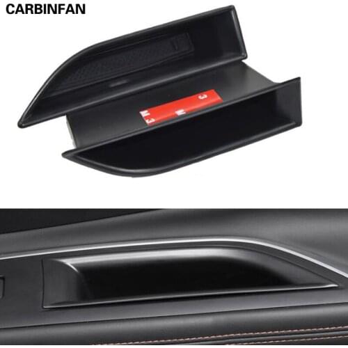 Abs Front Door Storage Pallet Armrest Container Box Cover Trim 2Pcs/set For Peugeot 3008 3008GT 2017 2018