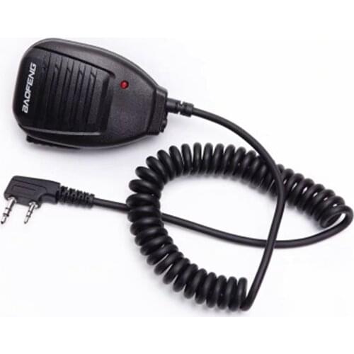 Baofeng Waterproof Speaker Micro 2 broches Walkie Talkie Radio Portable Speake Mic Suitable for BF UV-5R/888S/V2/UV9R Plus/A58