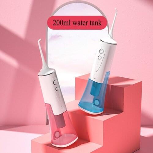 Portable Oral Irrigator Thread Water For Teeth USB Rechargeable Dental Water Jet Elctric Waterproof Water Flosser Teeth Cleaner