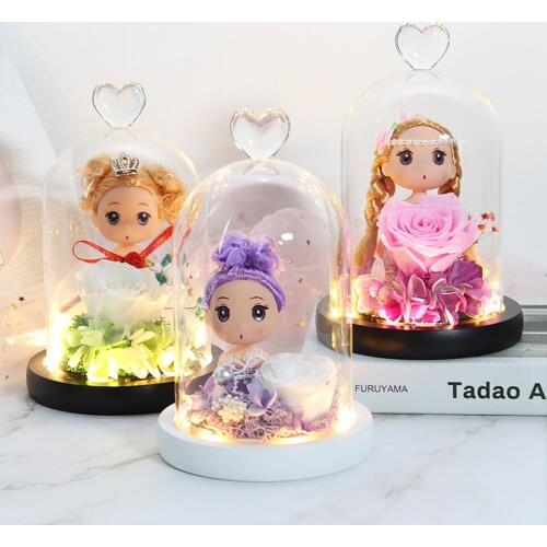 Christmas Gift Exclusive Immortal flower Beauty And The Beast Rose In A Glass Dome with Constellation Zodiae Valentines Day Gift