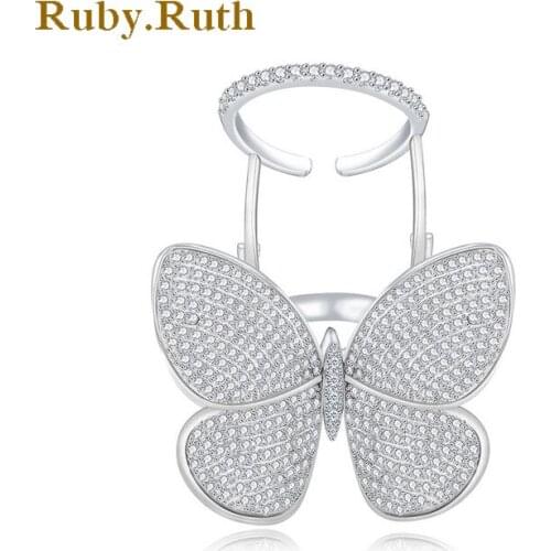Ruby.Ruth White Rings