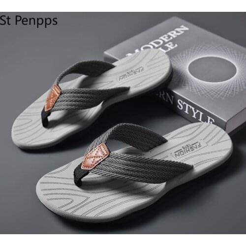 Coslony flip flops for Men Slippers Summer Outdoor Slippers Beach Male Soft Bottom Non-slip Slippers Shoes indoor slippers