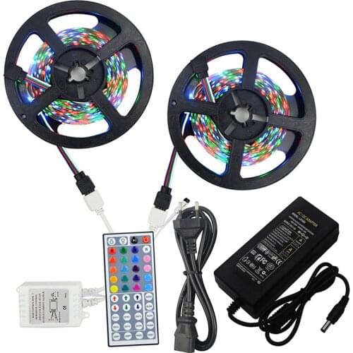 10-Meter No-Waterproof Flexible Color Changing RGB SMD 3528 600 LEDs Strip Light