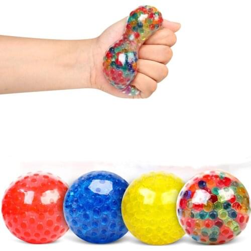 Stress Relief Squeezing Balls for Kids and Adults Premium Anti-Stress Squishy Balls with Water Beads Alleviate Tension Toys