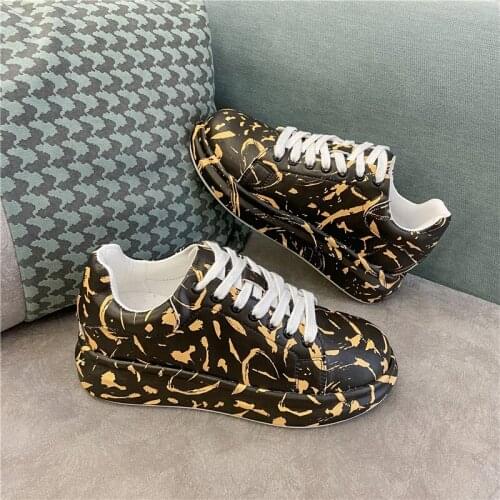 Designer Vulcanized Shoes Women Sneakers 2021 New Fashion Thick Chunky Sneakers Women Casual Platform Sneakers Chaussure Femme