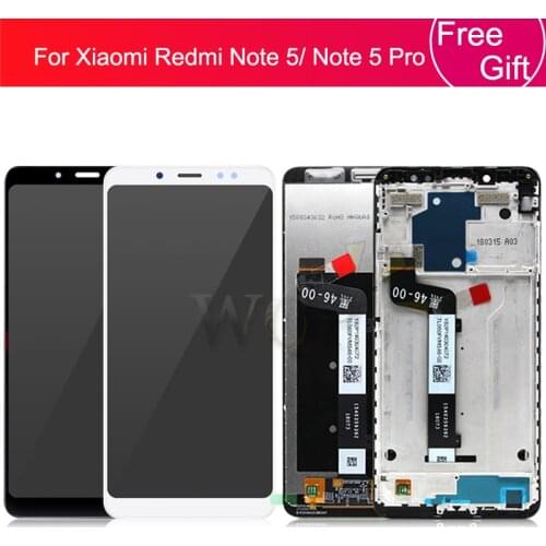 Original for Xiaomi Redmi Note 5 Pro LCD Display Digitizer With Frame 10 Touch Screen Redmi Note 5 LCD Replacement Repair Parts